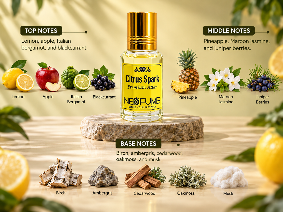CITRUS SPARK | NEXFUME | PREMIUM ATTAR