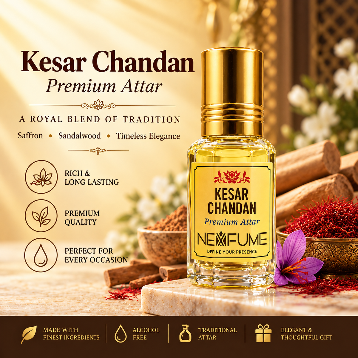 KESAR CHANDAN | NEXFUME | PREMIUM ATTAR