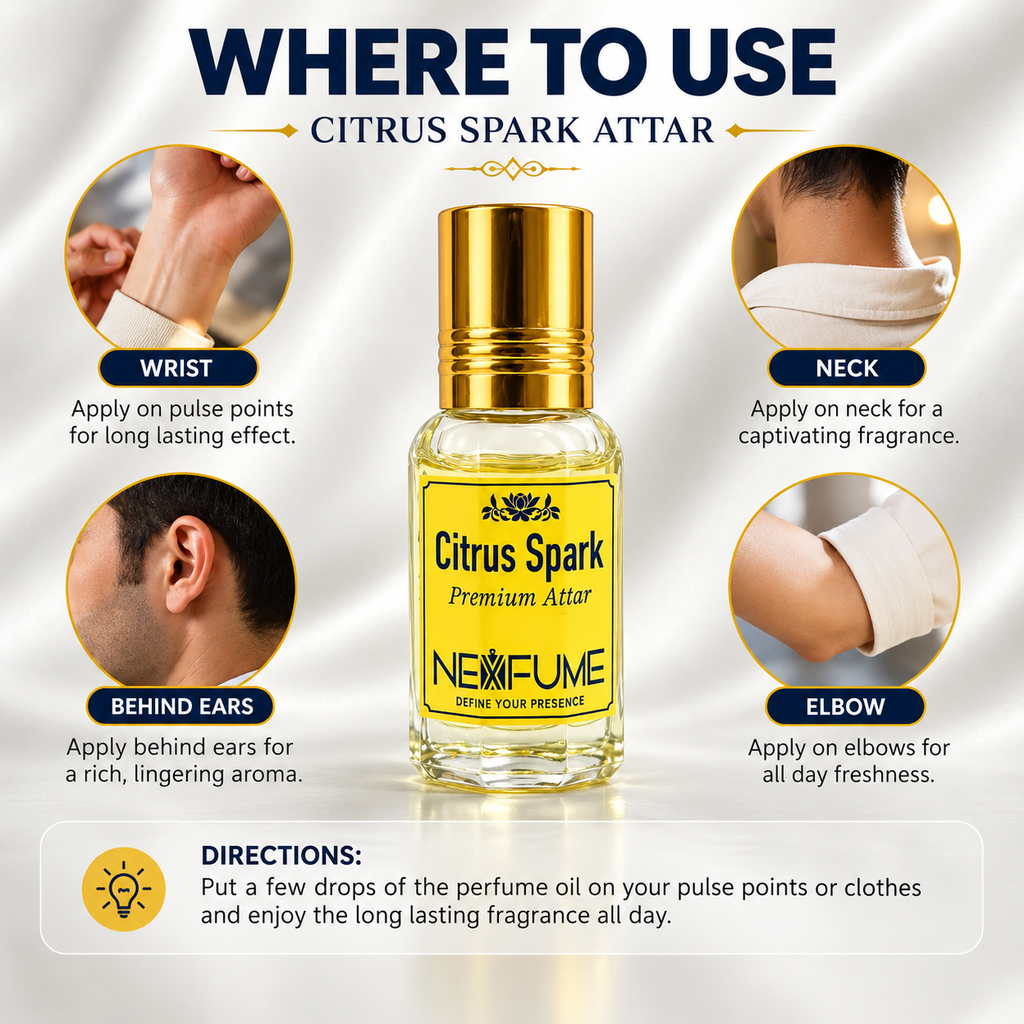 CITRUS SPARK | NEXFUME | PREMIUM ATTAR