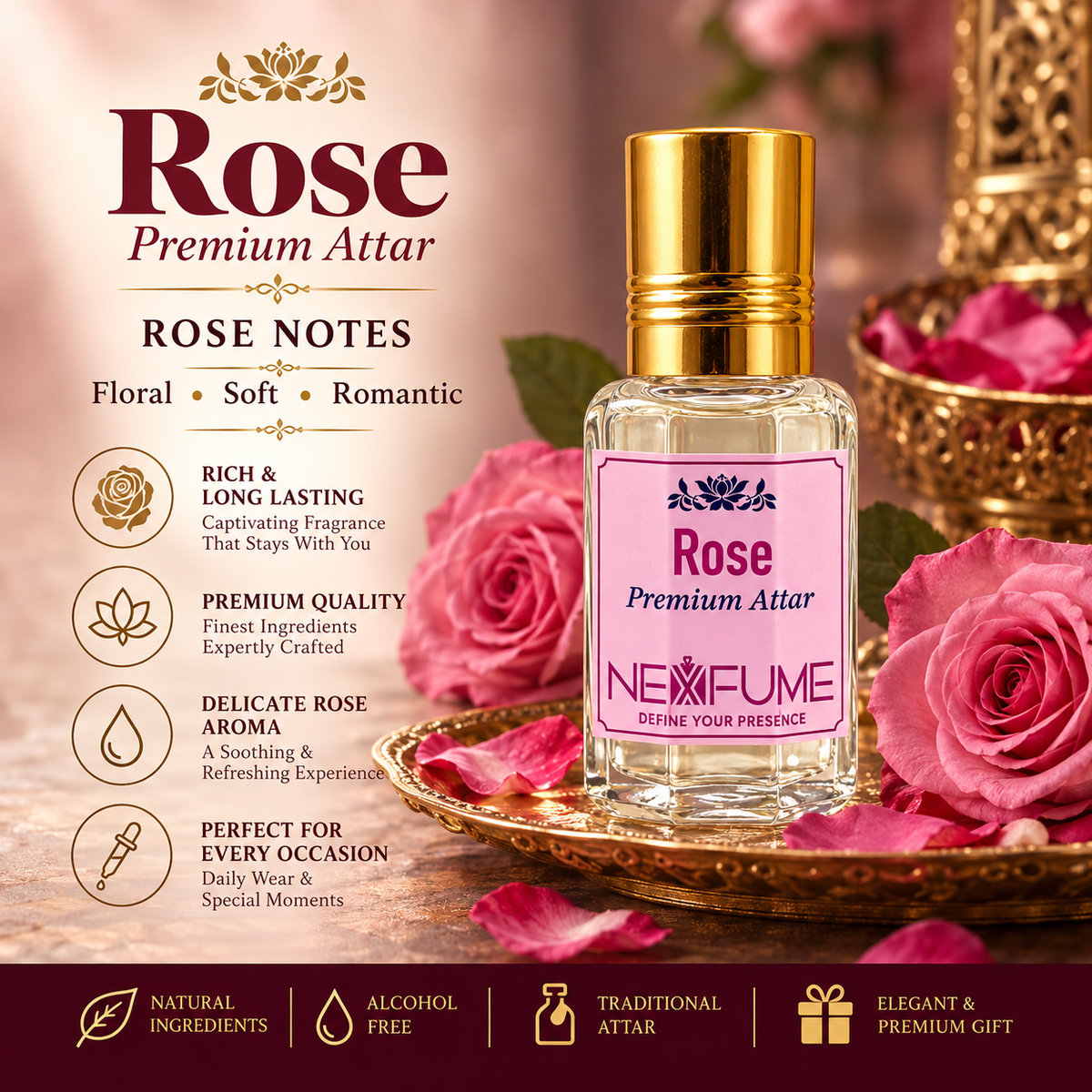 ROSE | NEXFUME | PREMIUM ATTAR