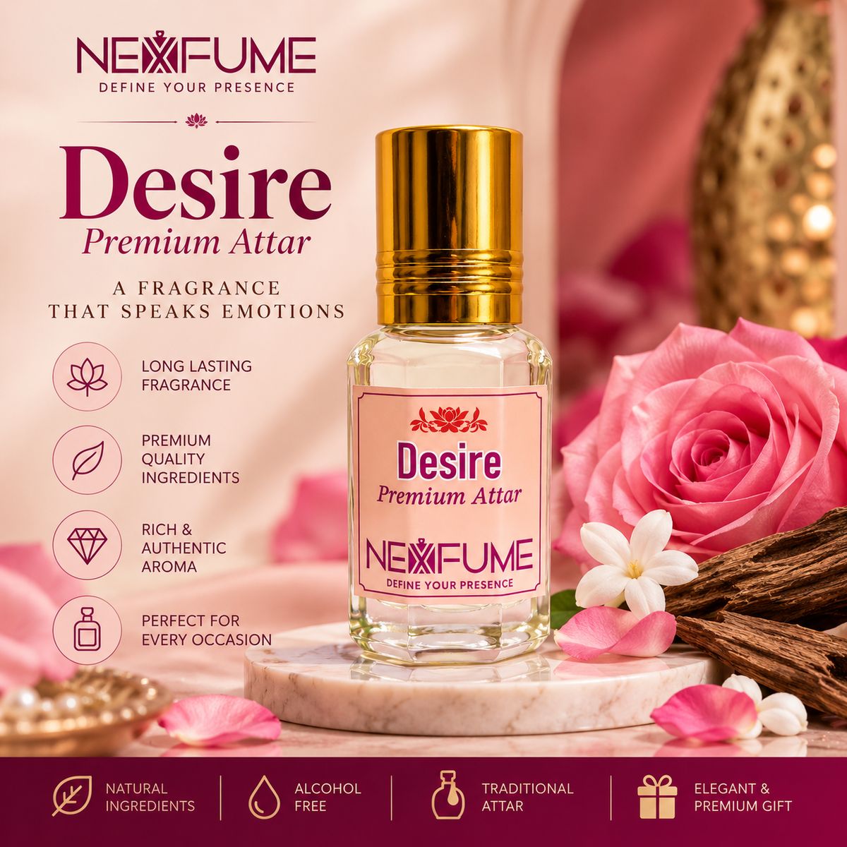 DESIRE | NEXFUME | PREMIUM ATTAR