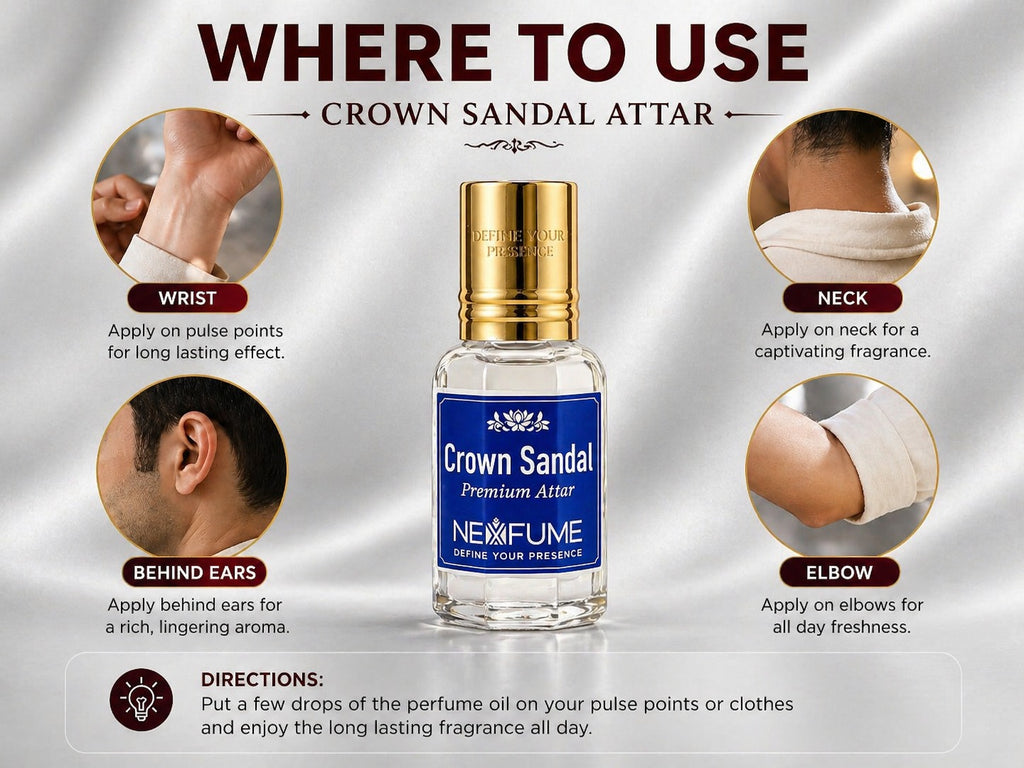 CROWN SANDAL | NEXFUME | PREMIUM ATTAR
