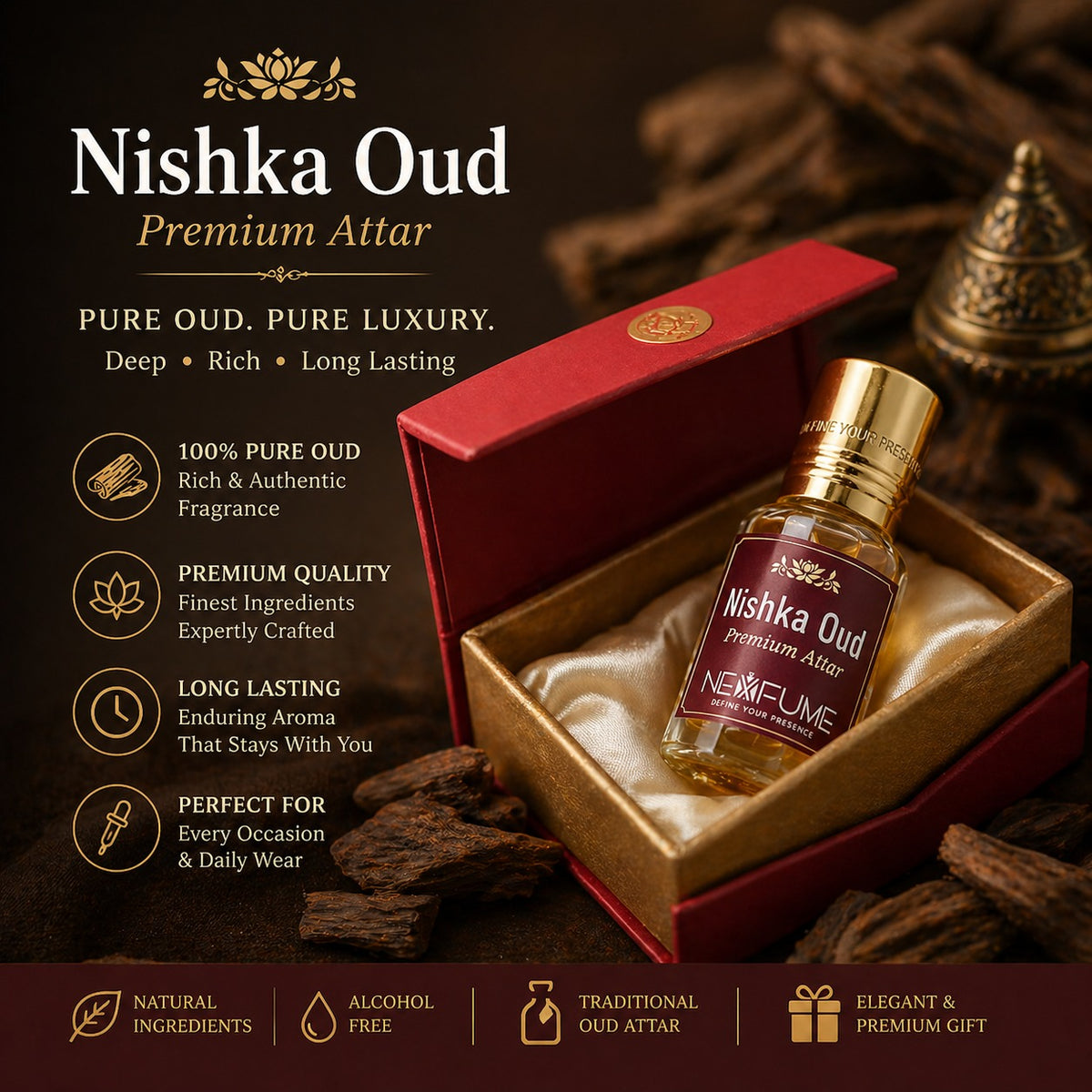 NISHKA OUD | NEXFUME | PREMIUM ATTAR